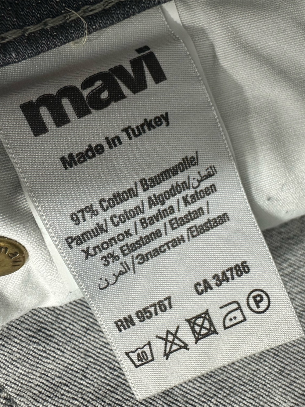 Mavi Jake Slim Leg Jeans Men’s Dark Gray Denim Size 31/30 Stretch - Picture 9 of 14